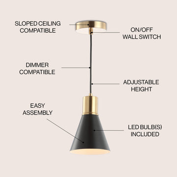 Apollo Metal LED Pendant